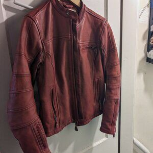 Roland Sands Maven CE Leather Jacket Oxblood